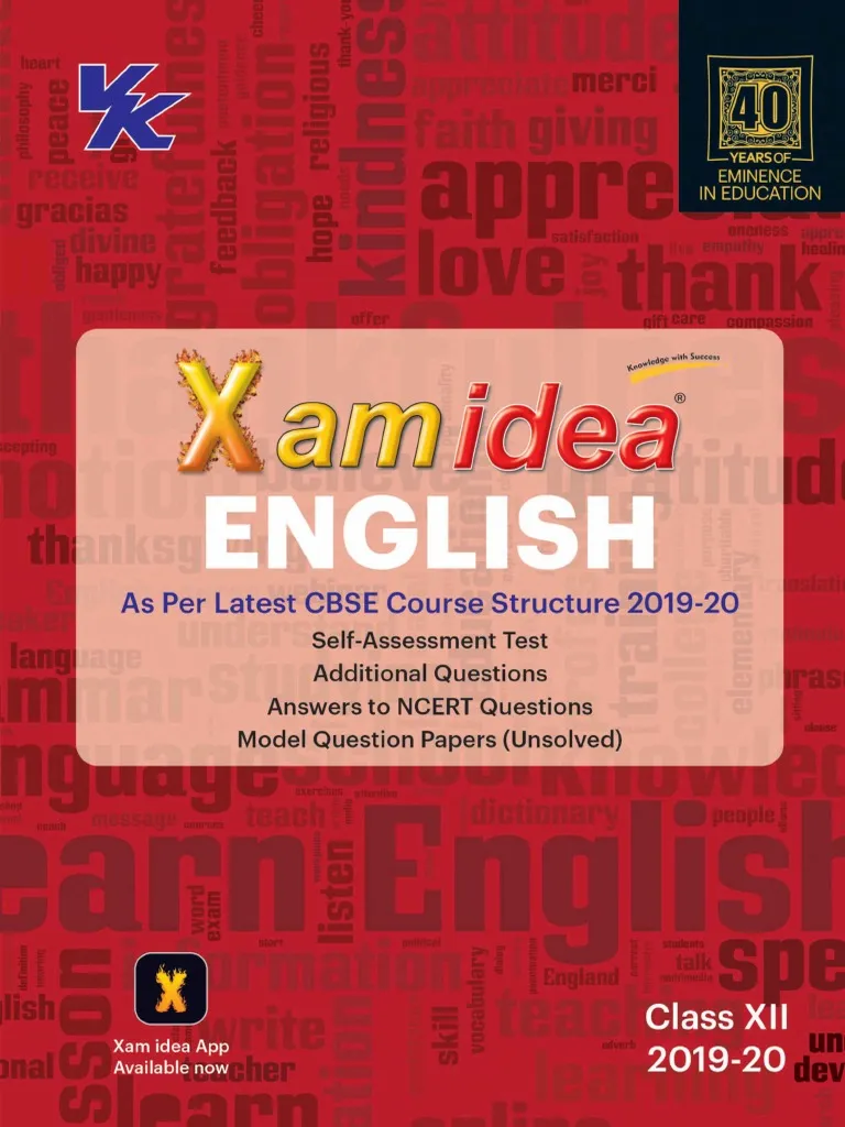 Class 12 English XAM IDEA